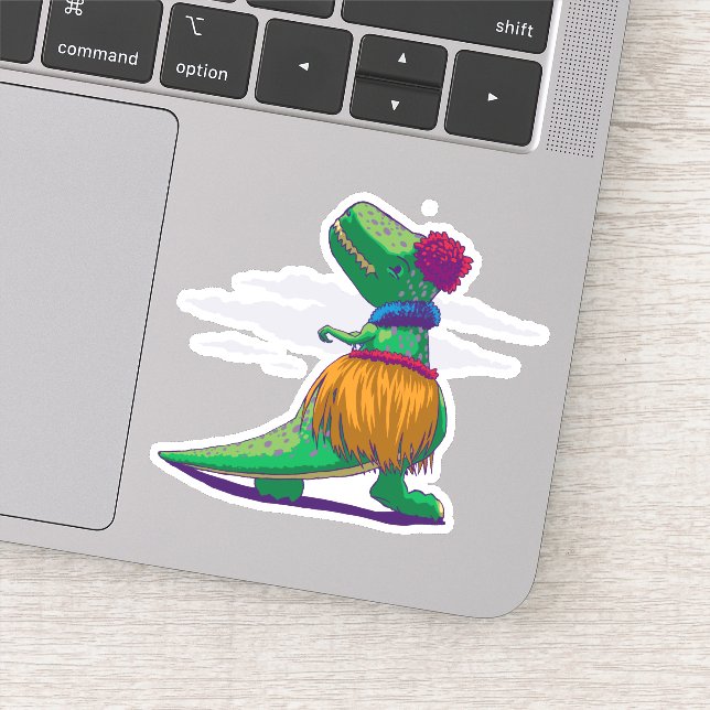 Pegatina Hula Rex - Atrás (Detalle)