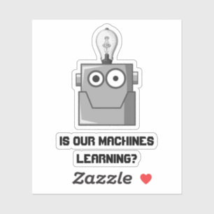 Pegatina Humor de tecnología de aprendizaje automático