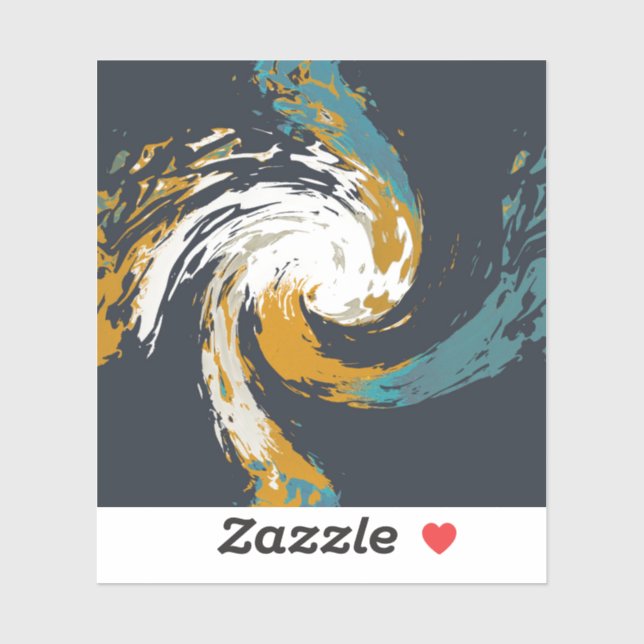 Pegatina Huracán Twirl (Hoja)