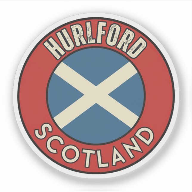 Pegatina Hurlford, Escocia (Anverso)