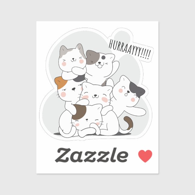 PEGATINA HURRAAYY (Hoja)