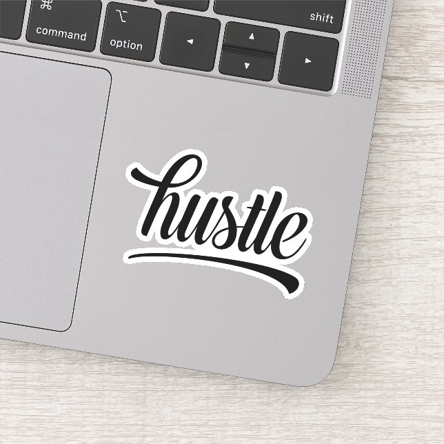 Pegatina Hustle (Detalle)