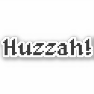 Pegatina ¡Huzzah de 8 bits!