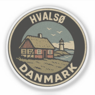 Pegatina Hvalsø, Dinamarca Danmark