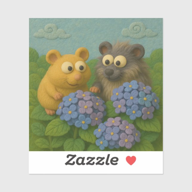 Pegatina Hydrangea Friends Sticker (Hoja)