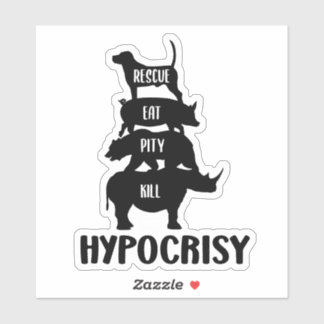 Pegatina Hypocrisy, Activism Sticker