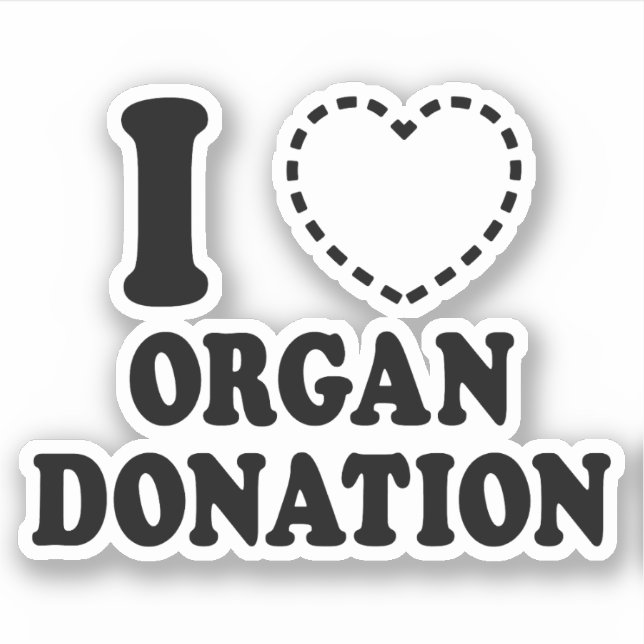 PEGATINA I {FALTA EL CORAZÓN} DONACIÓN DE ÓRGANOS (Anverso)