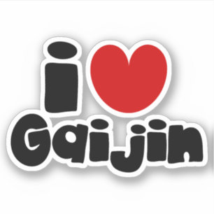 Pegatina i heart Gaijin
