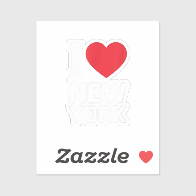 Pegatina I Love New York - New York City Nyc (Hoja)