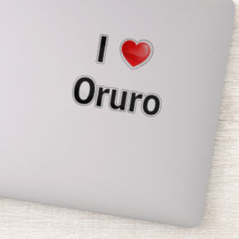 Pegatina I love Oruro