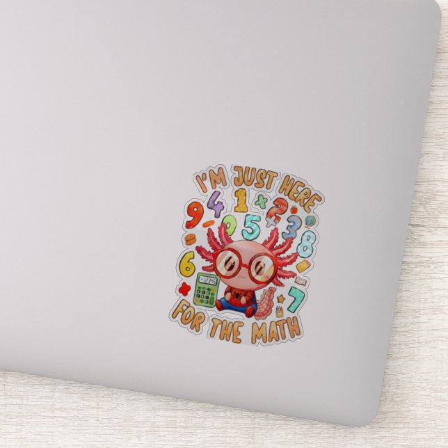 Pegatina I’m Just Here for the Math Cute Maths Sticker UK (Detalle)