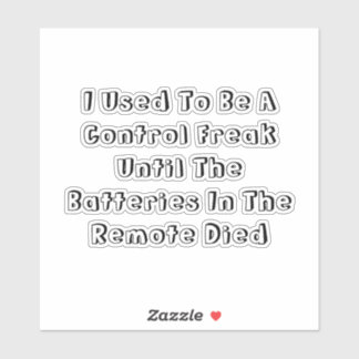 Pegatina I Used To Be A Control Freak