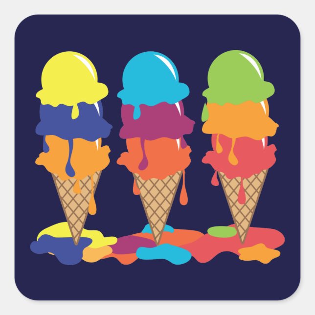Pegatina Ice Cream (Anverso)