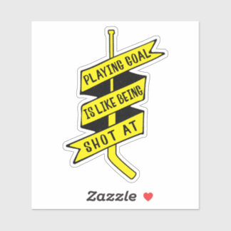 Pegatina Ice Hockey Goalie Quote