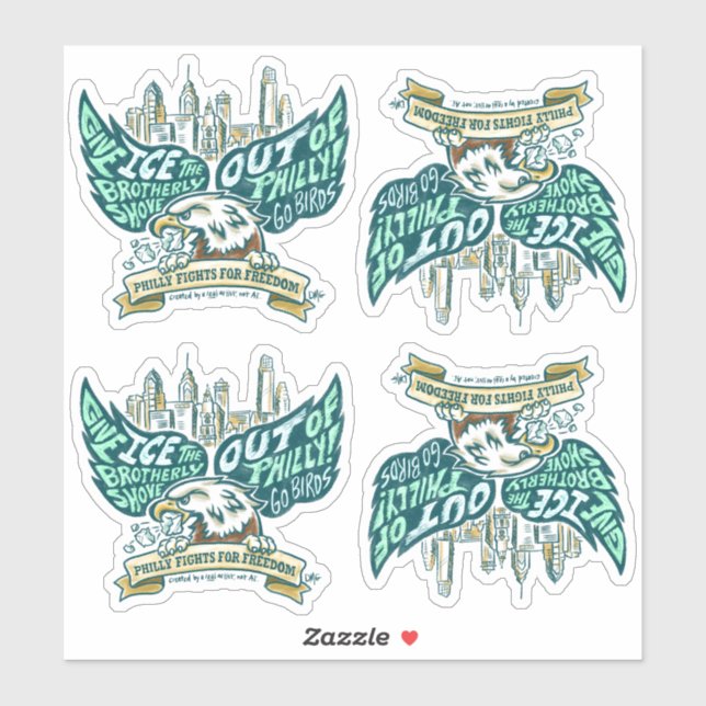 Pegatina ICE Out / Go Birds Stickers (Hoja)