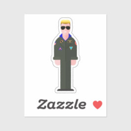 Pegatina Iceman – 80s Movie Icon Sticker