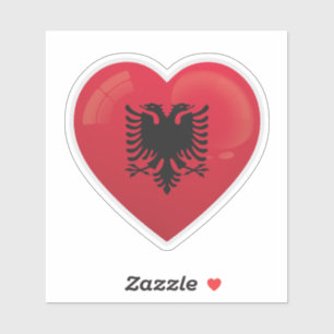 Pegatina Icono de amor de Albania