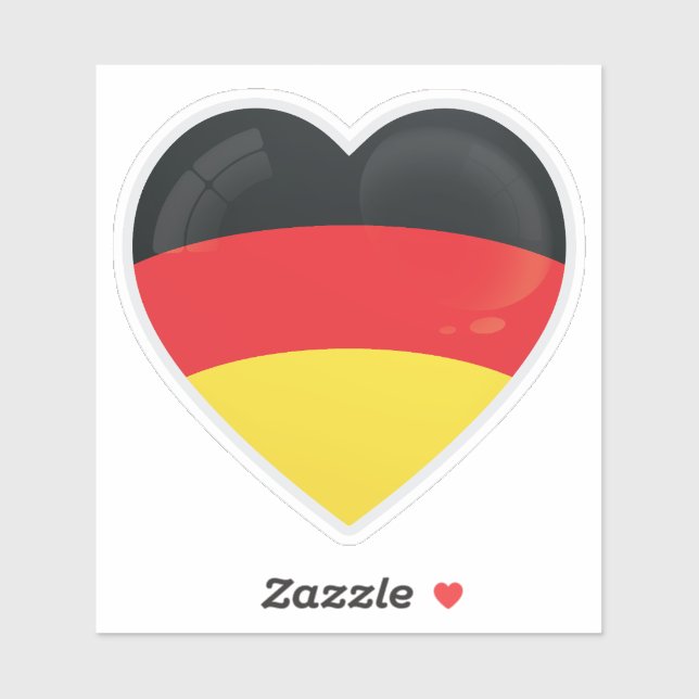 Pegatina Icono de amor de Alemania (Hoja)