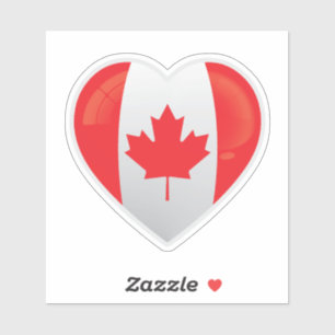 Pegatina Icono de amor de Canadá
