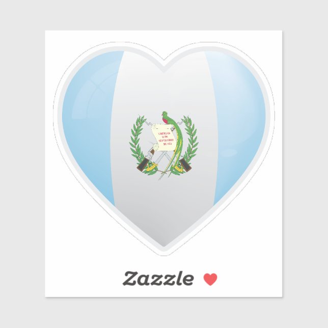 Pegatina Icono de amor de Guatemala (Hoja)