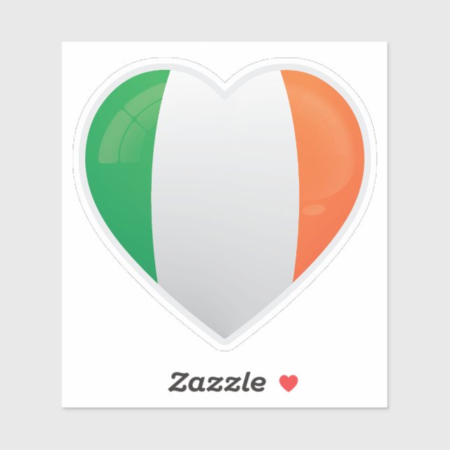Pegatina Icono de amor de Irlanda (Hoja)
