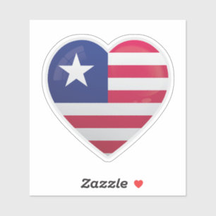 Pegatina Icono de amor de Liberia