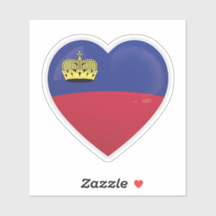 Pegatina Icono de amor de Liechtenstein