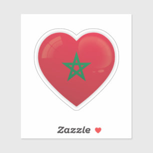 Pegatina Icono de amor de Marruecos