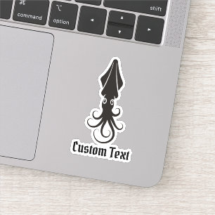 Pegatina Icono de calamar negro