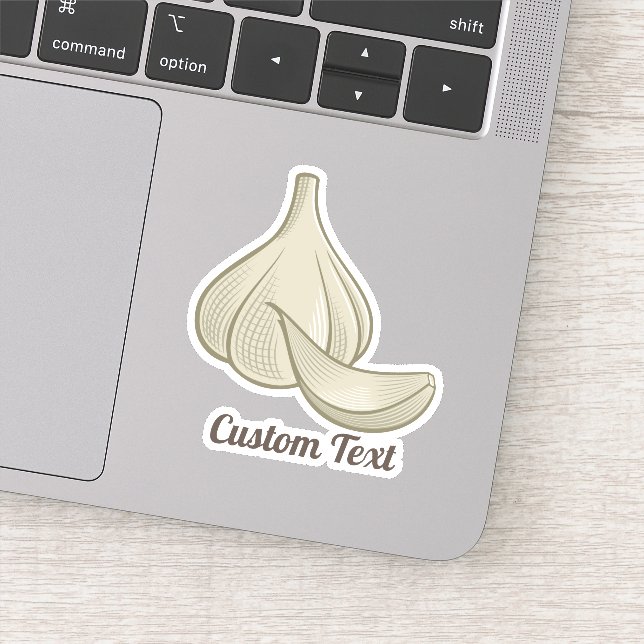 Pegatina Icono de Garlic Woodcut (Detalle)