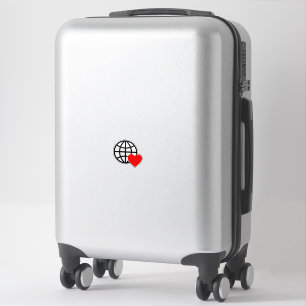 Pegatina Icono de Globo de Amor Mundial   Diseño de Verano 