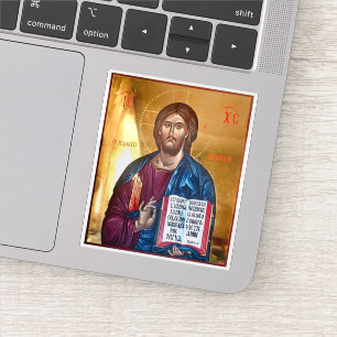 Pegatina Icono de Jesucristo Pantocrátor