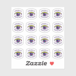 Pegatina Icono de la insignia de la marca Eyeball con probl