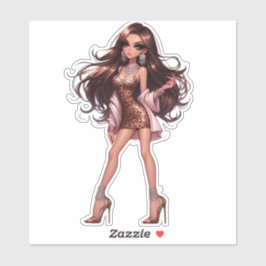 Pegatina icono de moda