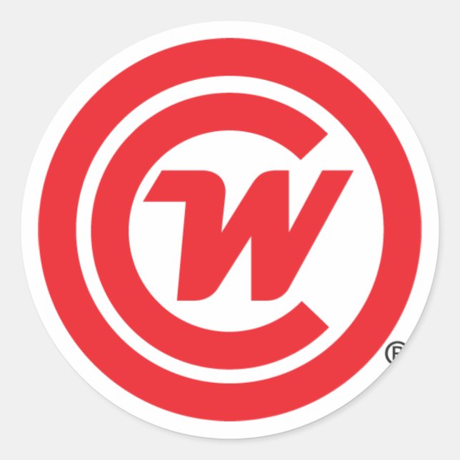 Pegatina - Icono del logotipo de CLUBWAKA (Anverso)