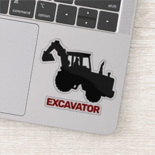 Pegatina Icono Excavator