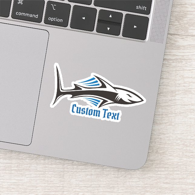 Pegatina Icono tribal del tiburón 1 (Detalle)