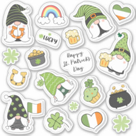 Pegatina Iconos divertidos adorables del Día de San Patrici