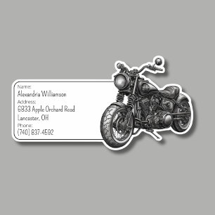 Pegatina Id. de equipaje de motocicleta