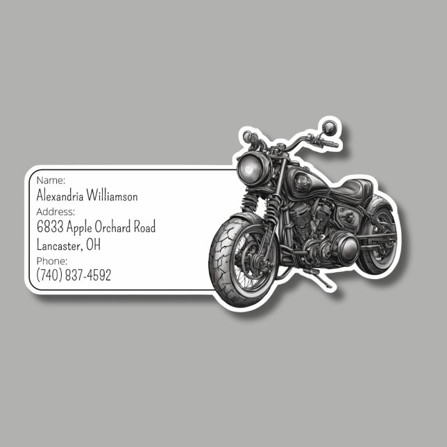 Pegatina Id. de equipaje de motocicleta (Subido por el creador)
