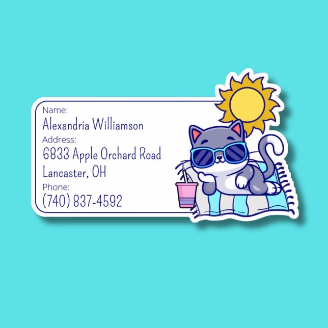 Pegatina Id. de equipaje para gato de Guay (Subido por el creador)