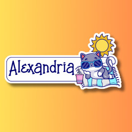 Pegatina ID de Guay Cat