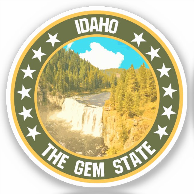 Pegatina Idaho (Anverso)