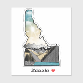 Pegatina Idaho colorido