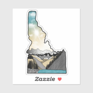 Pegatina Idaho colorido