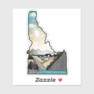 Pegatina Idaho colorido