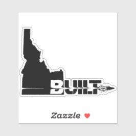 Pegatina Idaho Construyó Bullet