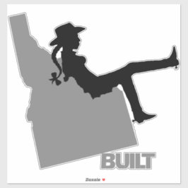 Pegatina Idaho Cowgirl