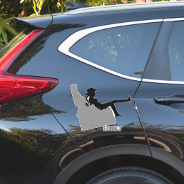 Pegatina Idaho Cowgirl