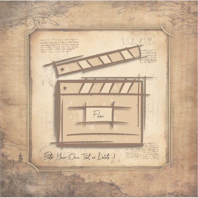 Pegatina Idea de regalo para cineasta, actor, director de c (Anverso)